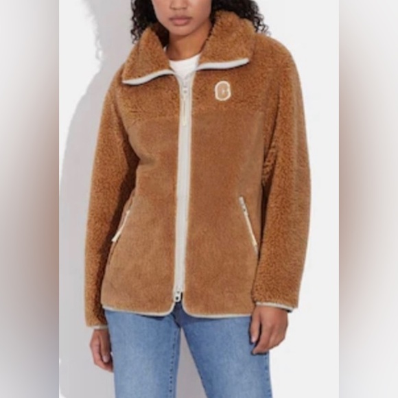 Coach | Jackets u0026 Coats | Coach Tonal Sherpa Zip Up | Poshmark